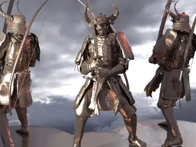 Horned Oda Nobunaga 3D model