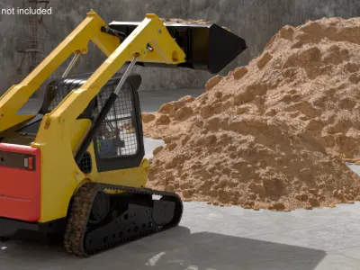  Skid Steer Loader with Operator and Sand Load 