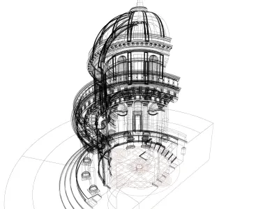 Tempietto di San Pietro in Montorio by Bramante 3D model