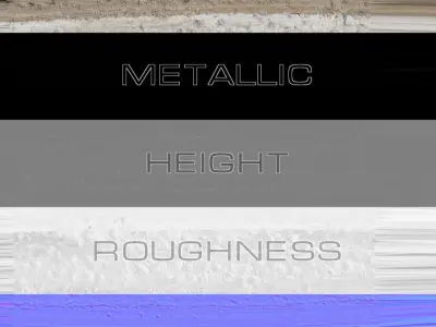 Snow 13 Road dirty PBR Low-poly 3D model