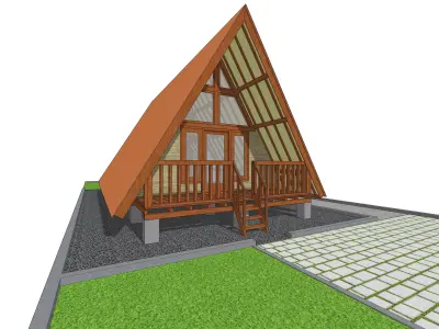 Triangle House 3D model
