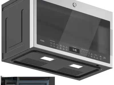 GE Appliance Collection 01 Low-poly 3D model