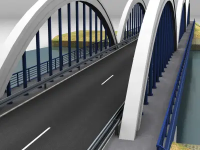 Arch Bridge 3D model purchase