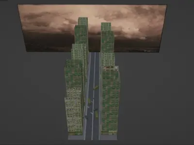 Abandoned Street 3D model