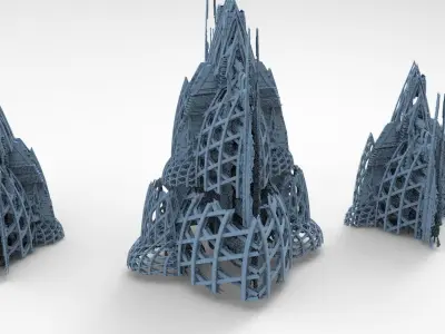 Planet side corporation Domes  3D model