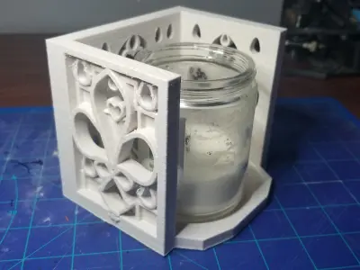 Gothic Candle holder 3D print model