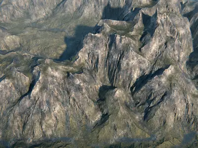 Terrain 03 PBR Low-poly 3D model
