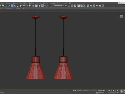Simplicite LED Beaker Pendant Light Low-poly 3D model