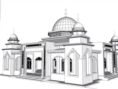 Architecture-Religion-God-Culture-Temple-0118 mosque 3D model