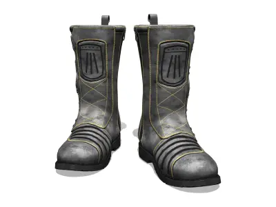 Men Elsionore Boots Low-poly 3D model