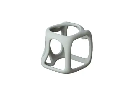 SciFi Cube Object No 16449 Low Poly Shape Texture
