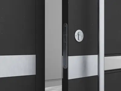 Aluminium door 141 3D model