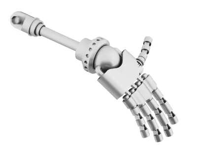 Robot hand Low-poly 3D model