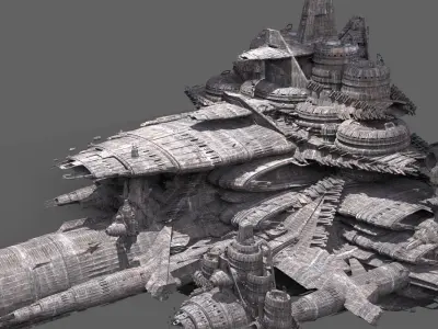 Aztec Death Ship 3D model