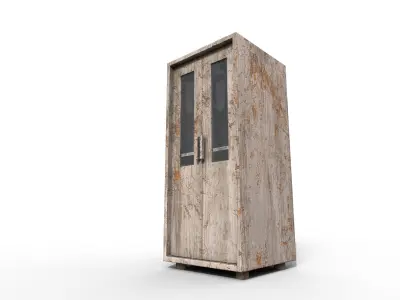 Old Modern Furniture 3D Model Terror Low-poly 3D model 6