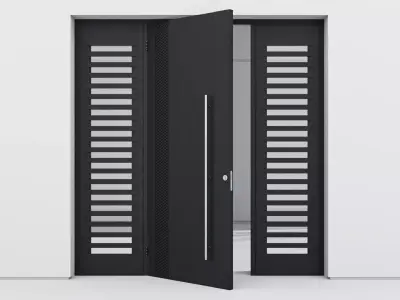 Aluminium door 101 3D model