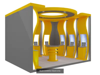 Booth Exhibition Stand G11 3D Model Pack