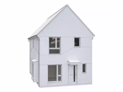 Neighborhood Houses P20 Low-poly 3D model