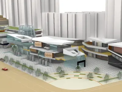 Market Street 3D model