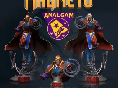 x6 Collection Amalgam COmics STL 3d printing fanart 3D print model