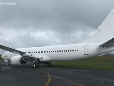  White Boeing 737 MAX 8 