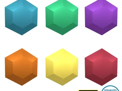 Gem V7 Pack Low-poly 3D model