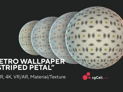 Retro wallpaper  Striper petal  Texture Texture