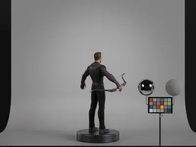 Hawkeye Low-poly 3D model