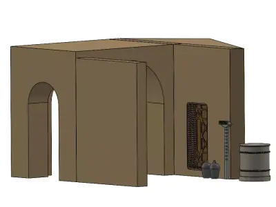 Docking Bay 94 Entrance Passageway Diorama 3D print model