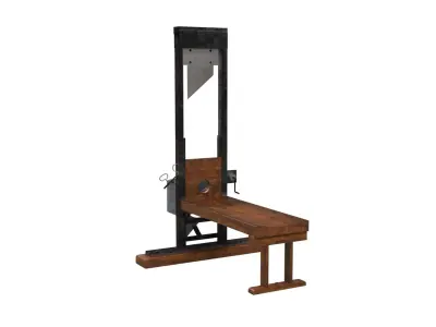 Pankrac nacist guillotine 3D model