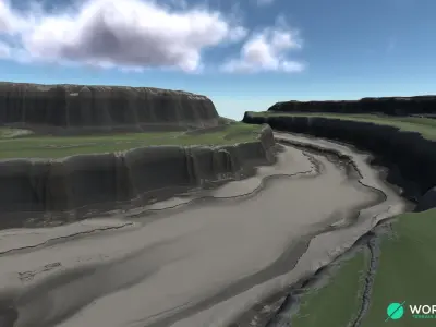 Plateau River 02 3D model