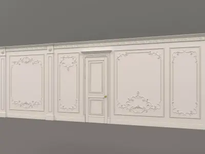 Wall Molding in Classic French style 15 3D model