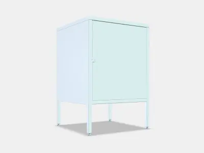 HALLAN Storage combination with doors 3D model