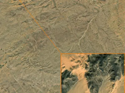 NEOM city topography Saudi Arabia - tile n28 e37 3D model
