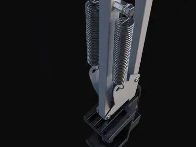 Desk Lamp Low-poly 3D model 17