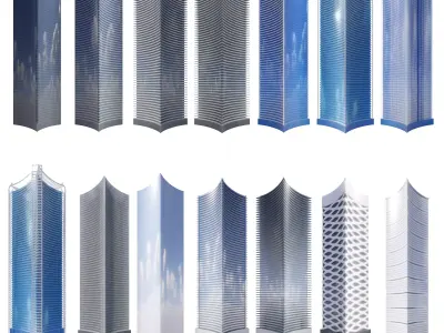 Parametric Building Collection 1C 3Complete 3D model