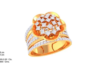  Women Ring MTL 3dm STL OBJ FBX Details 3D print model 37