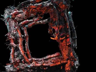 Deep Space leviathan monster station squares 3  3D model