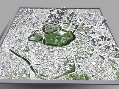 Cityscape Tokyo Japan 3D model