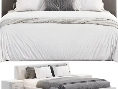 Louis Bed by Meridiani 3D model