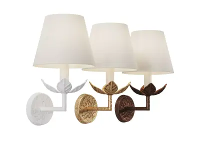 Carrick Leaf Wall Light 3D model