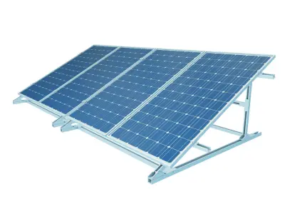 solar panels 3D model