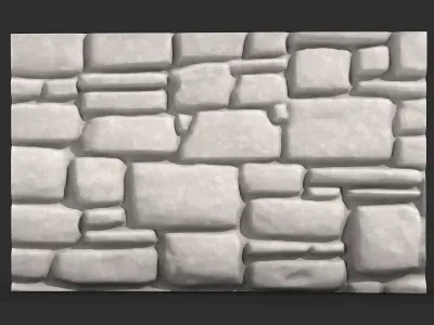 Stone Wall Kitbash Part Detail 3D print model purchase