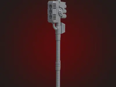Grav Crusher Hammer Sci-Fi Heavy Weapon  3D print model