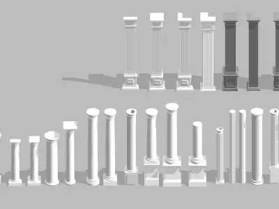 Classic Column Revit Family 3D model purchase