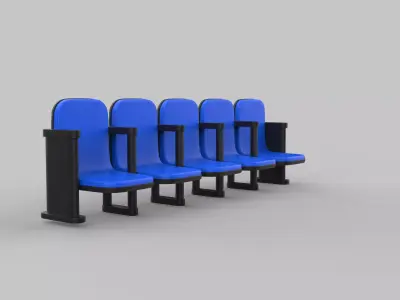 3D stadium seats   3D model