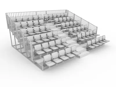 Bleachers 37 3D model