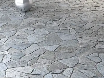 Mrf-Pavement Set31 Low-poly 3D model