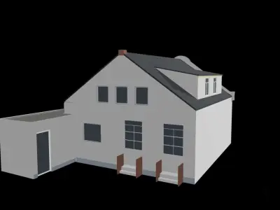 Tipico shop agency lowpoly 3d model Low-poly 3D model