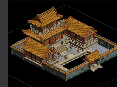 Ancient Architecture 3D model 5